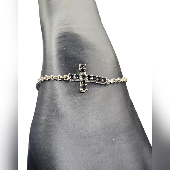 Spinel Cross Bolo Bracelet - Picture 2 of 7